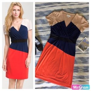 Donna Morgan Color Block Sheath Dress